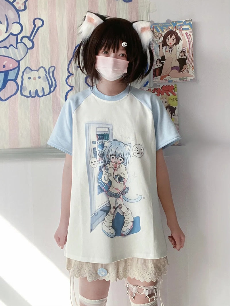 Wear the hottest anime shirt today with our E-Girl Kawaii Anime Shirts | If you are looking for more Kawaii Anime Merch, We have it all!| Check out all our Anime Merch now! 