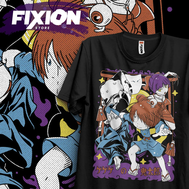 Here at Everythinganimee we have the best anime shirts in the world.
Dive into the mysterious world of Kitaro with this vibrant tee! Featuring iconic characters and supernatural elements from the classic Kitaro J3 Anime, this shirt brings nostalgia and excitement for anime enthusiasts.