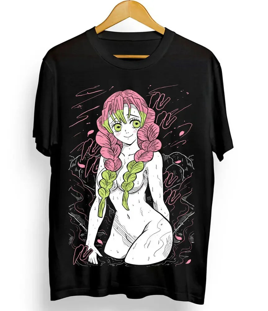 This kawaii tee features the vibrant and beloved character Mitsuri Kanroji from, perfect for fans of the series.  If you are looking for more Demon Slayer Merch, We have it all! | Check out all our Anime Merch now!