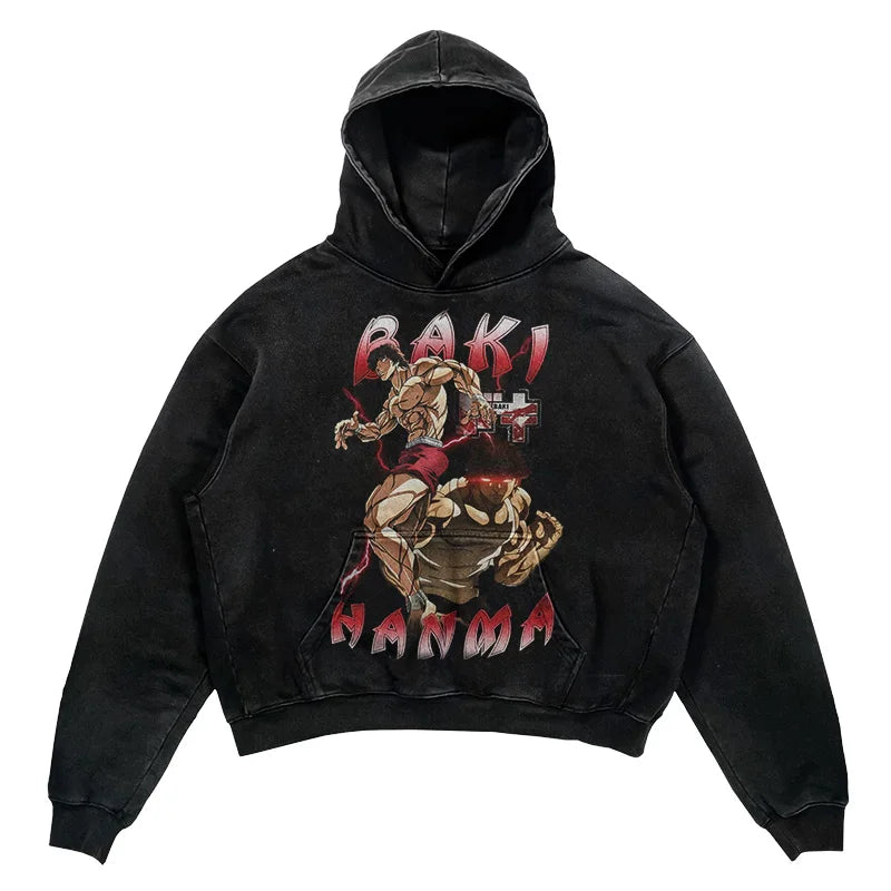 This Hoodie celebrates the beloved Baki Series, ideal for both Autumn & Winter. | If you are looking for more Baki Merch, We have it all! | Check out all our Anime Merch now!