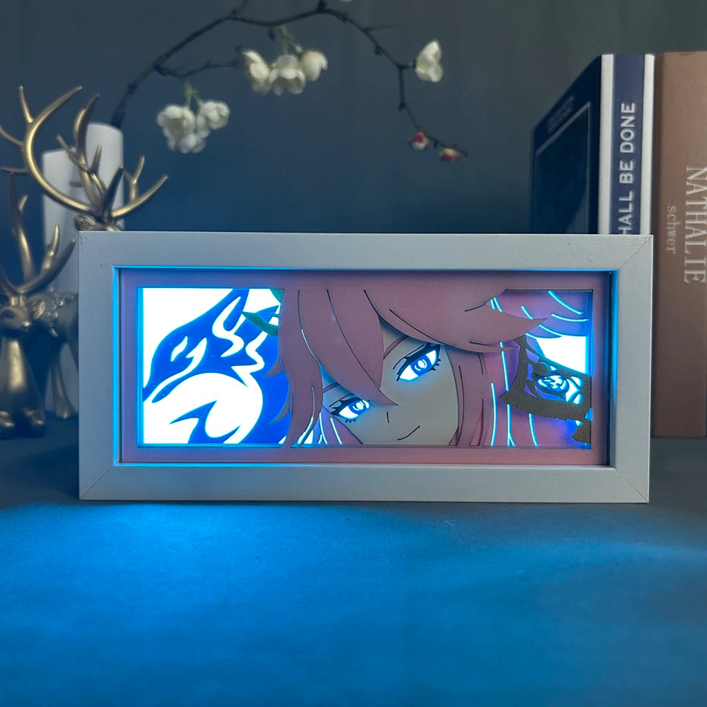 This light box brings the allure of Inazuma's shrine maiden into your home. If you are looking for more Genshin Impact Merch, We have it all! | Check out all our Anime Merch now!