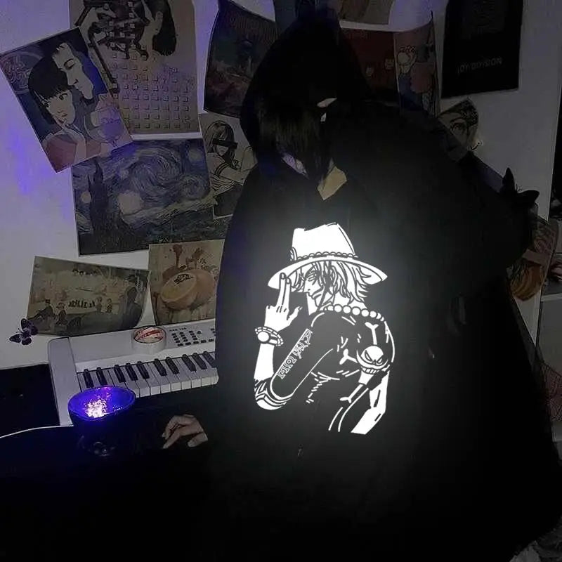 Stand out with our awesome new One Piece Nightglow Rogue Hoodie  | Here at Everythinganimee we have the worlds best anime merch | Free Global Shipping