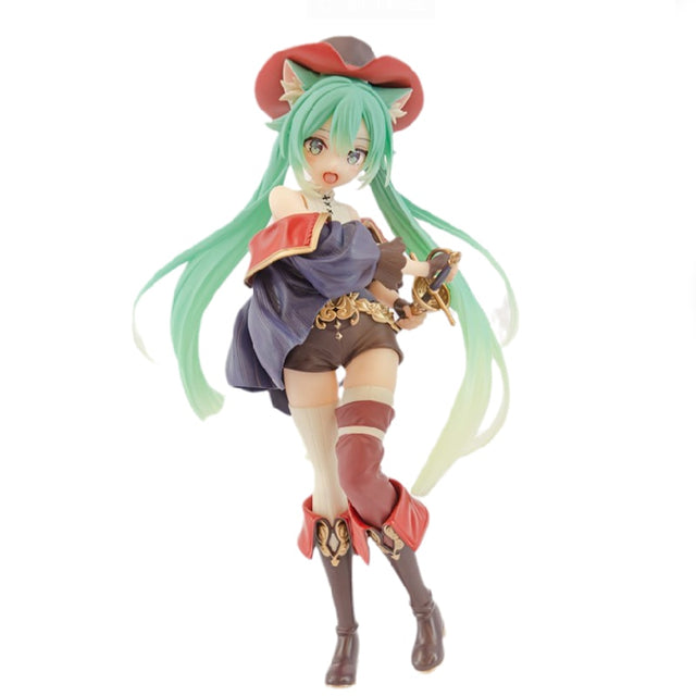 This figurine captures Hatsune vibrant aqua hair & dynamic pose breathe life into this unique rendition.  If you are looking for more Hatsune Miku Merch, We have it all! | Check out all our Anime Merch now!