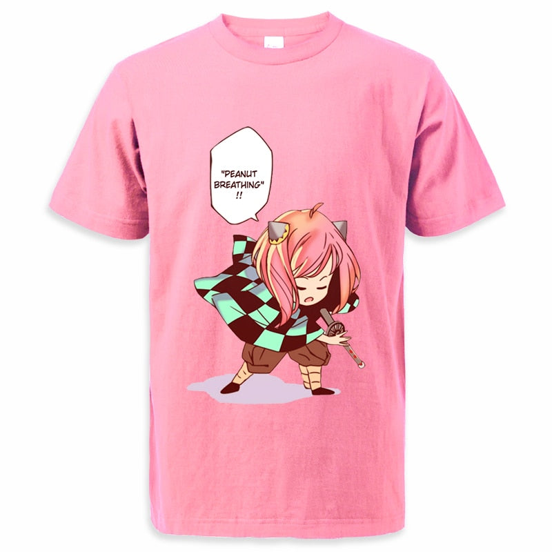 Peanut Breathing Anya - Cross-Anime Fusion Tee