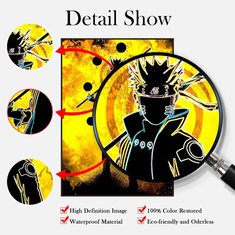 Naruto Wall Art Canvas Scrolls