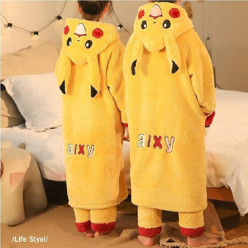 Pokemon Pikachu Cozy Coral Velvet Nightgown