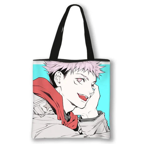 This canvas bag is a labor of love, to capture love of your anime characters. If you are looking for more Jujutsu Kaisen Merch, We have it all! | Check out all our Anime Merch now!