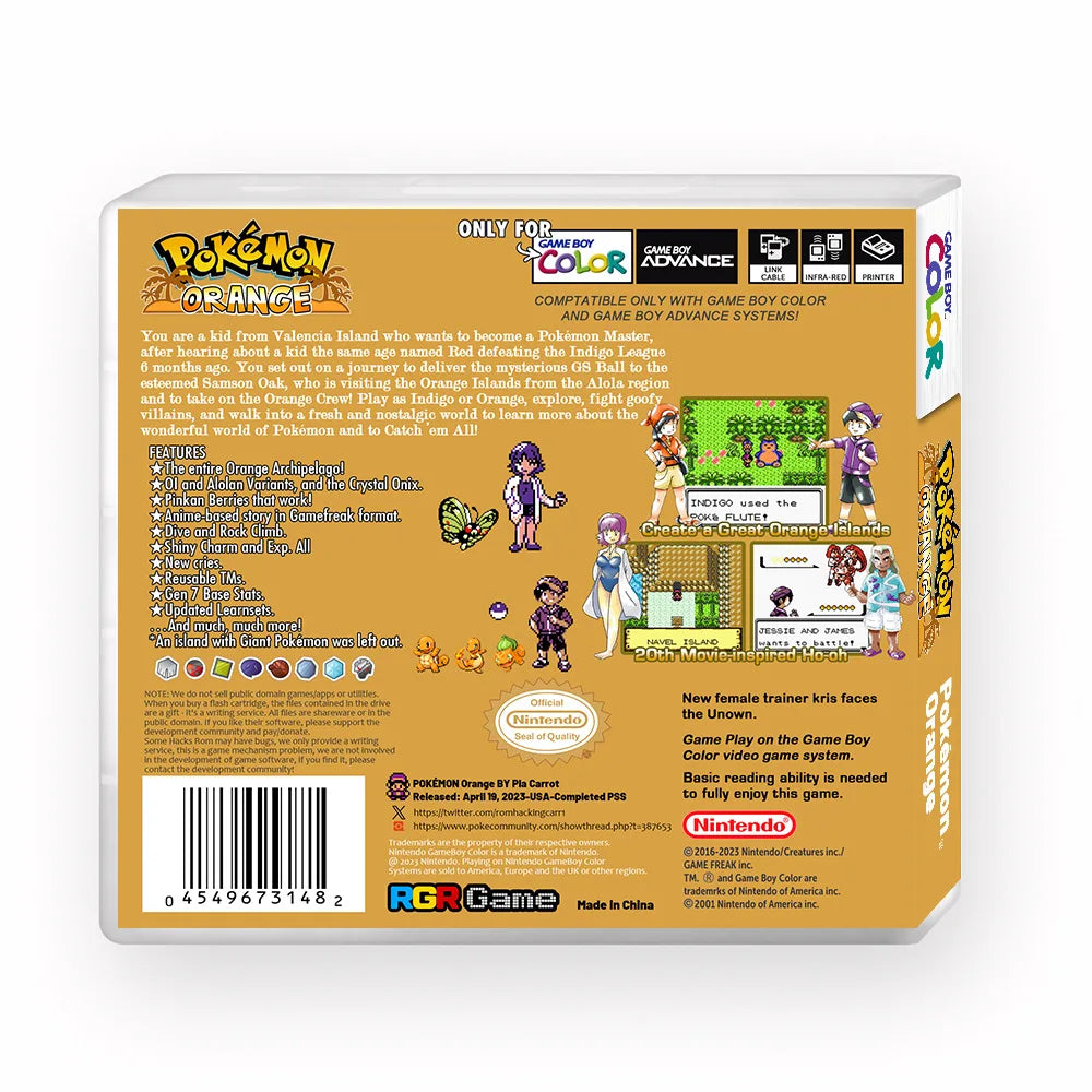 Nintendo Japanese Pokemon GBA Gameboy Gold Version GS Ho-oh