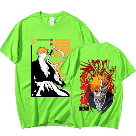 Immerse yourself in the world of Bleach with this sleek and trendy T-shirt. If you are looking for more Bleach Merch, We have it all!| Check out all our Anime Merch now.