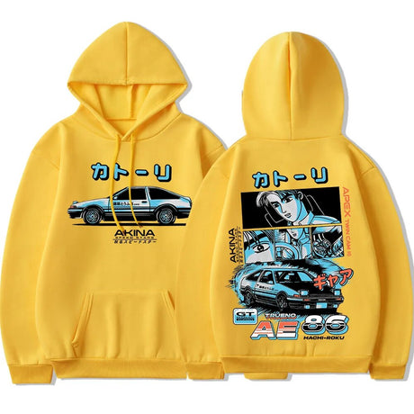 Get your drift on with our Initial D Hachiroku Takumi Hoodie |  | If you are looking for more Initial D Merch, We have it all! | Check out all our Anime Merch now!