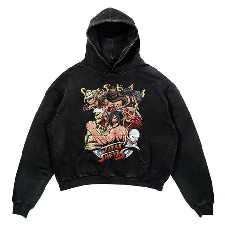 This hoodie carries the fierce spirit of the anime's beloved characters. | If you are looking for more Attack of Titan Merch, We have it all! | Check out all our Anime Merch now!