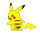 Pokemon Pikachu Reflective Car Rear Window Wiper Sticker