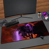 Solo Leveling Mouse Pad Manga Sung Jinwoo Anime Mousepad XXL Large Computer Mouse Mat Rubber Table Carpet 900x400mm Desk Mat Pad, everythinganimee