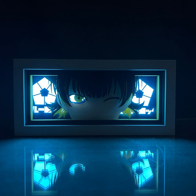 Anime Light Box Blue Lock Yoichi Isagi, Meguru Bachira, Seishiro Nagi, Rin Itoshi & Chigiri for Bedroom Decor Lightbox Paper Cut Birthday Gift Blue Lock Meguru Bachira Table Lamps, everythinganimee