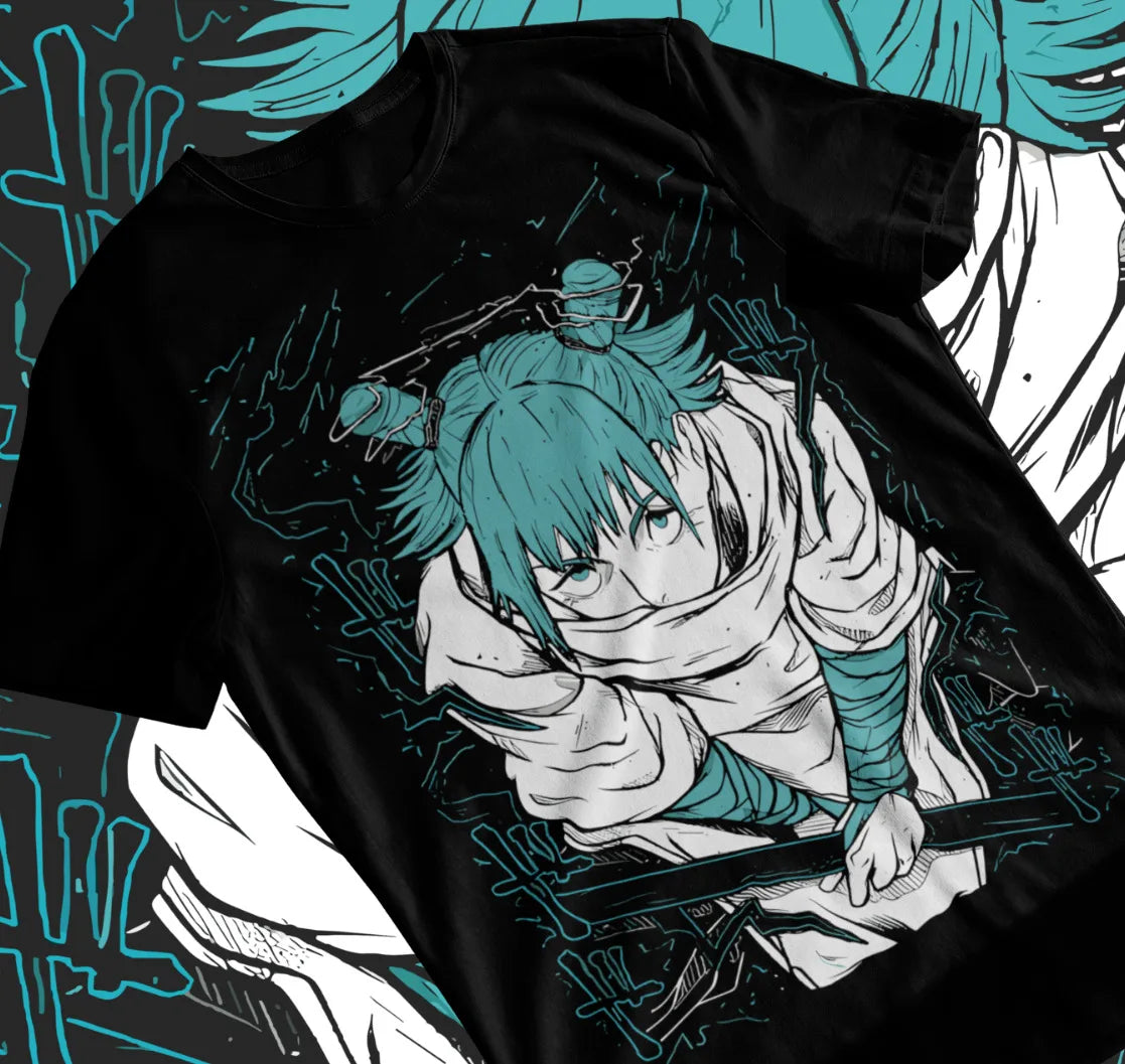 Here at Everythinganimee we have only the best anime merch! Free Global Shipping.
Harness the power of lightning with the Hajime Kashimo Thunder T-Shirt from Jujutsu Kaisen. This soft tee features intense artwork of Hajime Kashimo, capturing his electrifying presence with sharp, detailed design. A perfect addition for any Jujutsu Kaisen fan's wardrobe. 