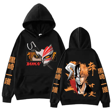 Immerse yourself in this kawaii Ichigo hoodies, perfect for anime fans. Looking for more Bleach merch? Explore our full collection of anime merch now!