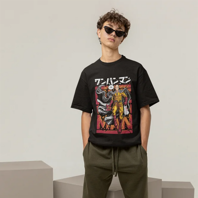This tee captures the magic of Saitama. If you're looking for more One Punch Man merch, we have it all! Check out our anime merch now—free shipping!