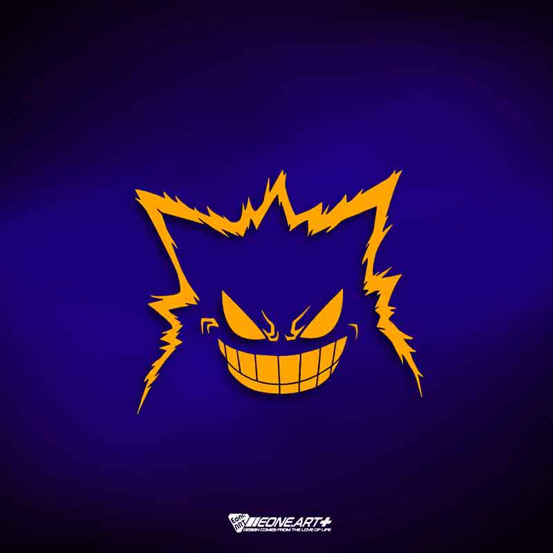 Gengar Pokemon Car Stickers