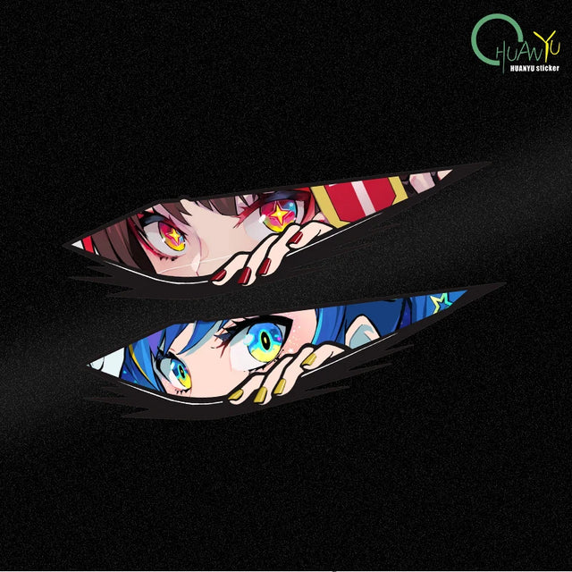 Here at Everythinganimee we have the best anime shirts in the world. 
Turn heads on the road with the Kujous Twin Stare Car Sticker! Featuring two vibrant sets of eyes in a captivating design, this sticker brings bold anime energy to your vehicle.