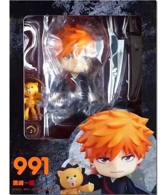 Bleach Cute Ichigo Kurosaki Anime Figures Children Toys Model Juguetes Action Figure Manga Collector Kids Doll PVC 10cm, everythinganimee