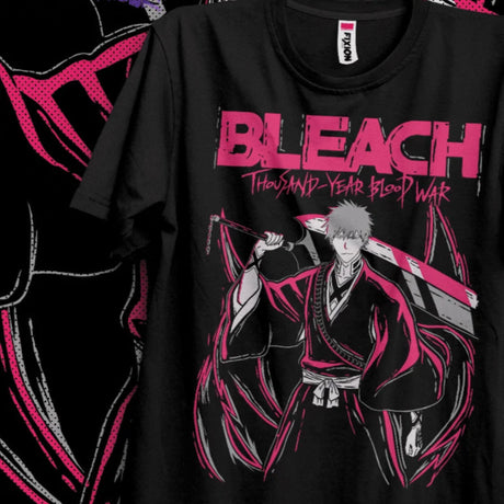 Immerse yourself in this striking Ichigo Kurosaki Tee, perfect for anime fans. Looking for more Bleach merch? Explore our full collection of anime merch now!