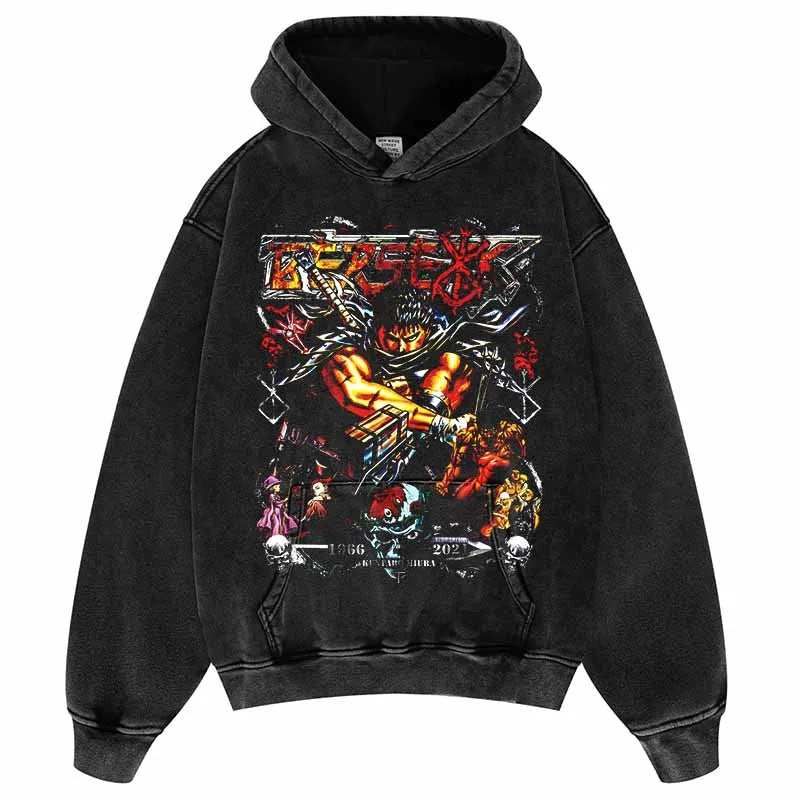 This Hoodie celebrates the beloved Berserk Series, ideal for both Autumn And Winter. | If you are looking for more Berserk Merch, We have it all! | Check out all our Anime Merch now!