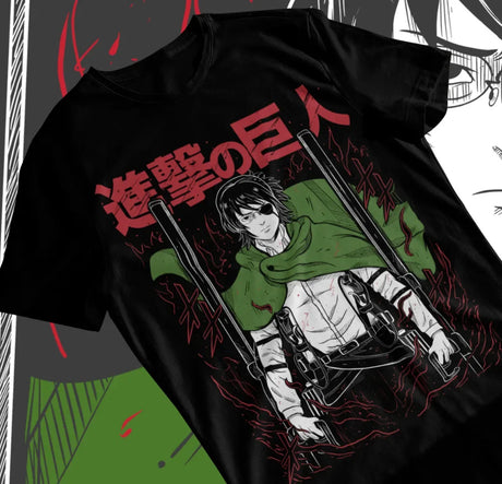 Here at Everythinganimee we have only the best anime merch! Free Global Shipping.
Celebrate the brilliance and courage of Hange Zoe with this striking Attack on Titan tee.