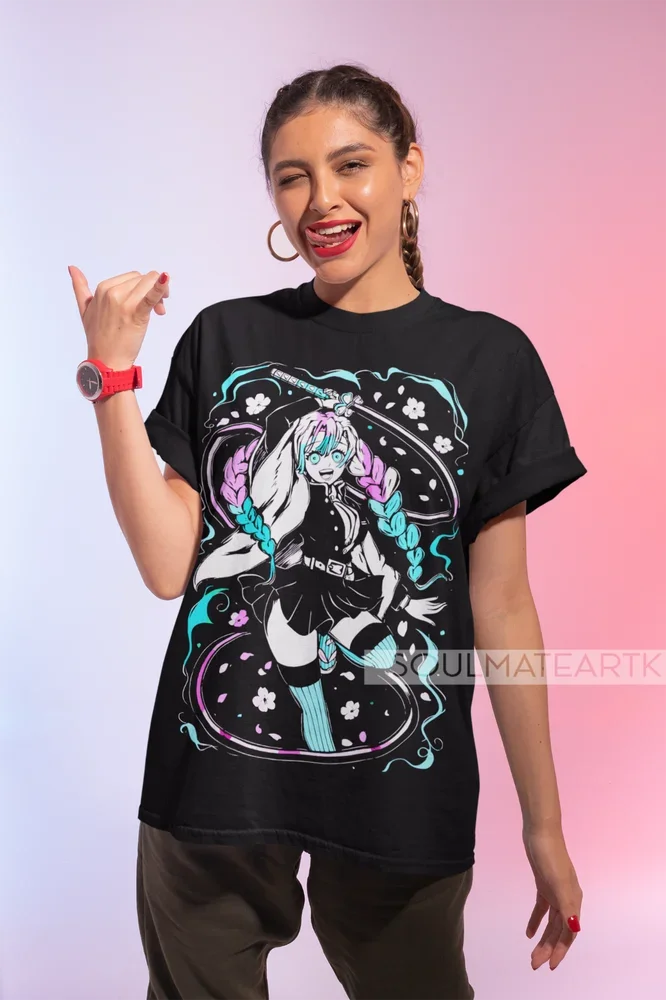 Immerse yourself with this striking tee featuring the unyielding Mitsuri tee. If you are looking for more Demon Slayer Merch, We have it all! | Check out all our Anime Merch now!