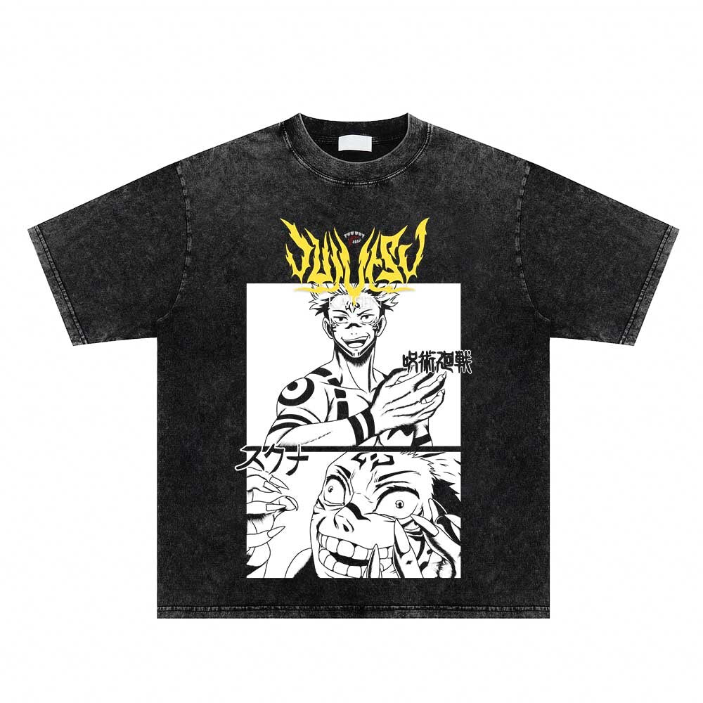 Jujutsu Kaisen washed style shirts