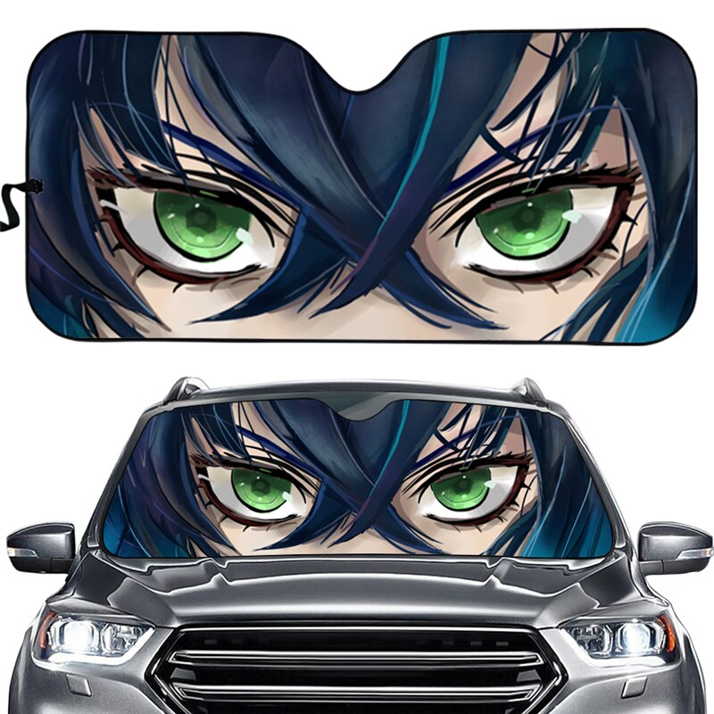 Demon Slayer Eyes Front Windshield Sunshade