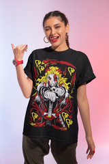 Immerse yourself with this striking tee featuring the unyielding  Kyojuro tee. If you are looking for more Demon Slayer Merch, We have it all! | Check out all our Anime Merch now!