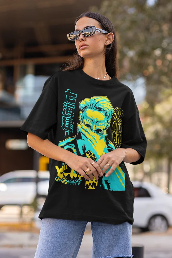 This eye-catching tee featuring the formidable Kento in a striking, vibrant design that captures his cool demeanor. If you are looking for more Jujutsu Kaisen Merch, We have it all! | Check out all our Anime Merch now!