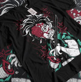 Immerse yourself in this striking Tanjiro Tee, perfect for anime fans. Looking for more Demon Slayer merch? Explore our full collection of anime merch now!