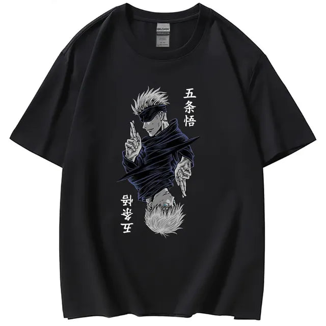 This shirt features a striking graphic of Satoru Gojo, the renowned Jujutsu sorcerer. If you are looking for more Jujutsu Kaisen Merch, We have it all! | Check out all our Anime Merch now!