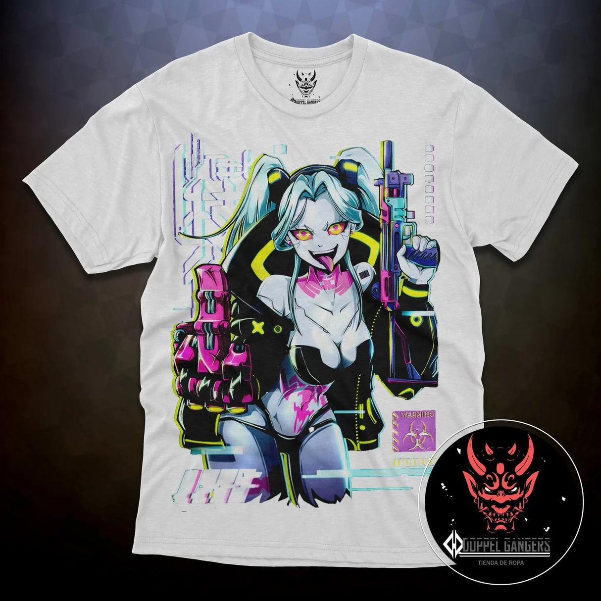 Here at Everythinganimee we only have the best shirts in the world! Unleash your inner cuteness with the Rebecca Tee, featuring an iconic, vibrant design from Cyberpunk Edgerunners that anime fans will instantly recognize. 