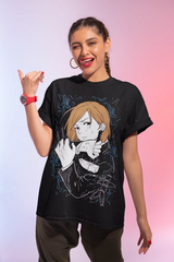 Immerse yourself with this striking tee featuring the unyielding Nobara Kugisaki tee. If you are looking for more Jujutsu Kaisen Merch, We have it all! | Check out all our Anime Merch now!