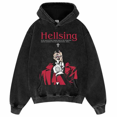 This Hoodie celebrates the beloved Hellsing Series, ideal for both Autumn & Winter. | If you are looking for more Hellsing Merch, We have it all! | Check out all our Anime Merch now!