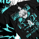 Here at Everythinganimee we have only the best anime merch! Free Global Shipping.
Step into the world of Jujutsu Kaisen with the Gojo Satoru Manga Anime T-Shirt. Featuring a bold design of the fan-favorite sorcerer, this tee showcases Gojo's enigmatic presence with striking colors and detailed artwork. 