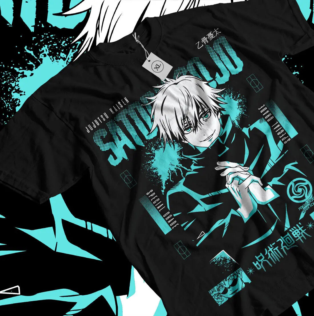 Here at Everythinganimee we have only the best anime merch! Free Global Shipping.
Embrace the power of the strongest sorcerer in the Jujutsu Kaisen universe with this striking Gojo Satoru T-shirt. Featuring the beloved character in a cool,