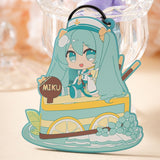 Hatsune Miku Keychain Pendant - Vocaloid Cosplay Rubber Key Chain Ring