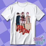 Immerse yourself in this striking team Tee, perfect for anime fans. Looking for more Dandadan merch? Explore our full collection of anime merch now!