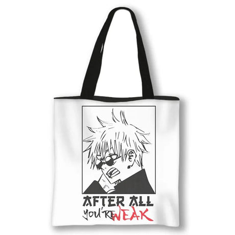 This canvas bag is a labor of love, to capture love of your anime characters. If you are looking for more Jujutsu Kaisen Merch, We have it all! | Check out all our Anime Merch now!