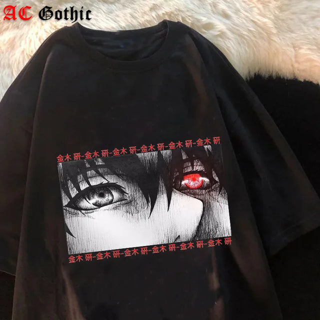 This shirt features the enigmatic anti-hero Ken Kaneki. | If you are looking for more Tokyo Ghoul Merch, We have it all! | Check out all our Anime Merch now! 