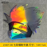 Colorful Reflective Anime Car Stickers