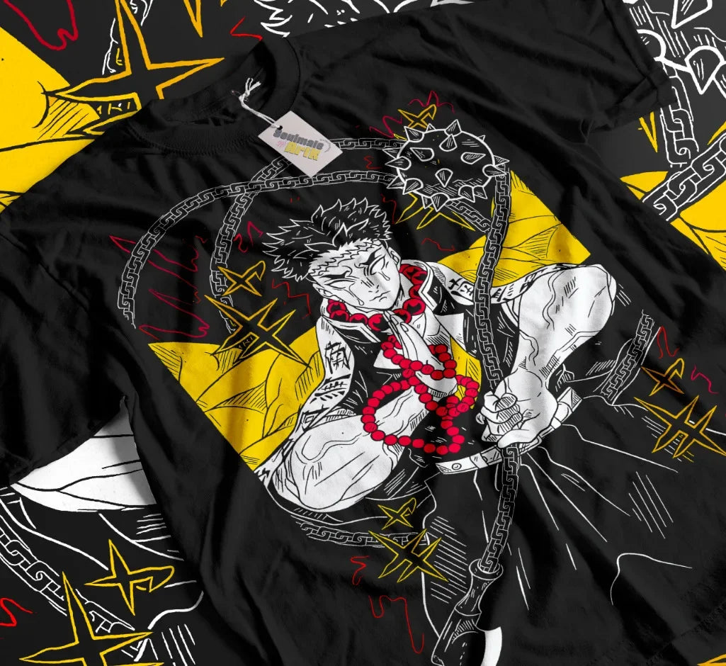 This captivating tee features the revered Gyomei Himejima, in his powerful & serene stance. If you are looking for more Demon Slayer Merch, We have it all! | Check out all our Anime Merch now!