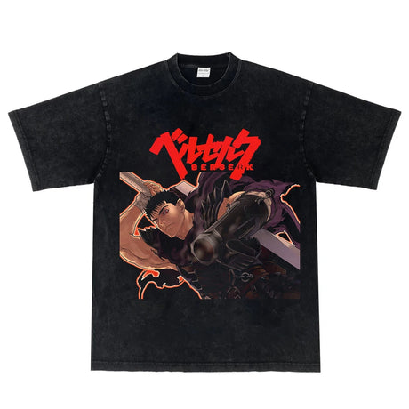 This shirt features a print of Guts, embodying his fierce & unyielding spirit. | If you are looking for more Berserk Merch, We have it all! | Check out all our Anime Merch now!