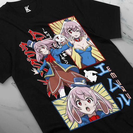 Here at Everythinganimee we have the best anime shirts in the world.
Embrace the magical world of Shangurira Furontia with this stunning tee featuring your favorite moments! Showcasing the captivating characters in a vibrant and playful collage, this shirt captures the energy and charm of the series.