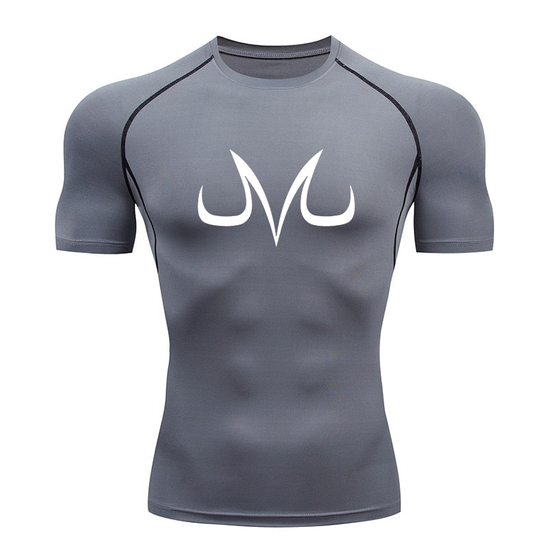 Dragon Ball Z Majin Vegeta Compression Shirt - Quick Dry Athletic Tees