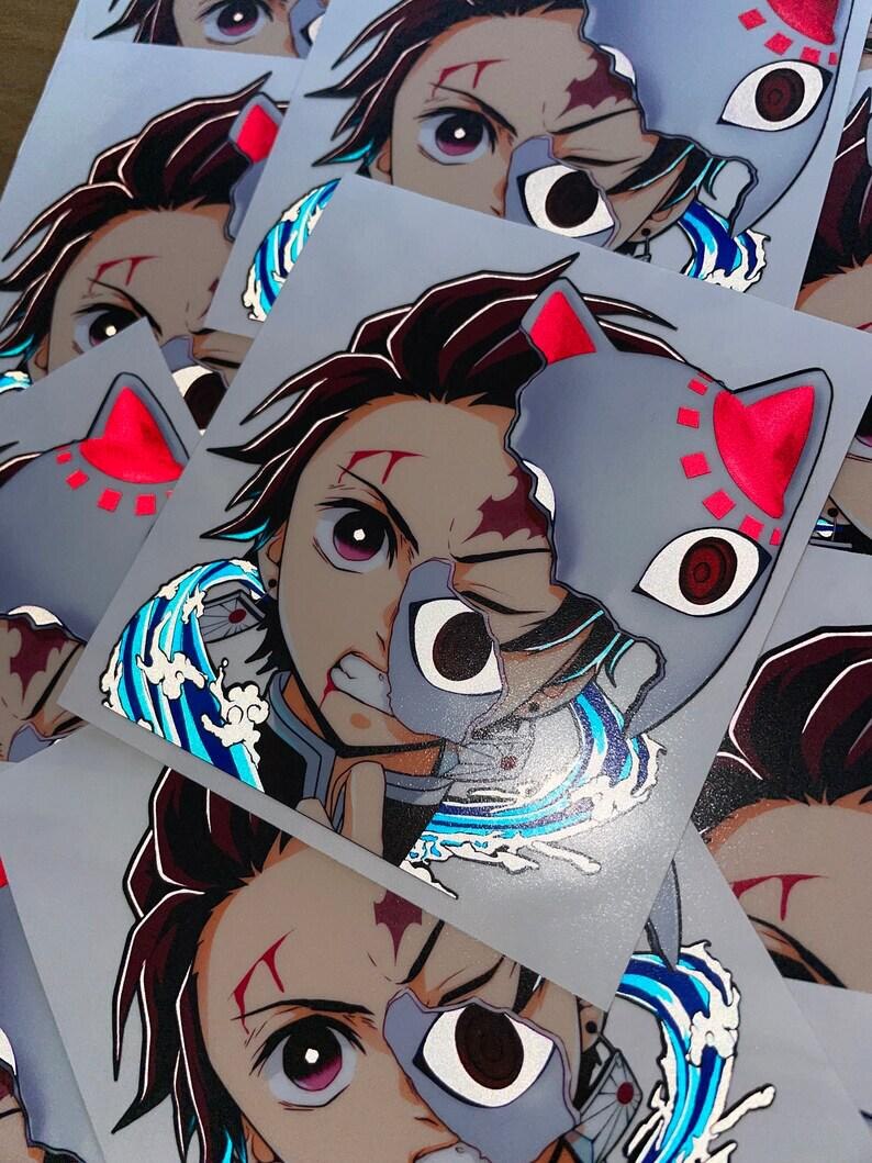 Tanjiro Reflective & Holographic Sticker