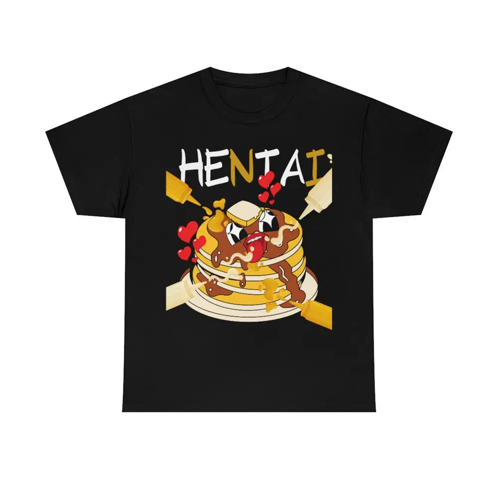 Here at Everythinganimee we have the best anime shirts in the world.
This fun and cheeky tee brings an unexpected twist to your wardrobe with an animated stack of pancakes full of character. 